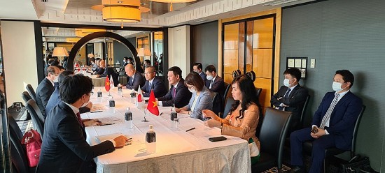 Bộ trưởng Nguyễn Hồng Diên tiếp và làm việc với Chủ tịch JETRO Nhật Bản