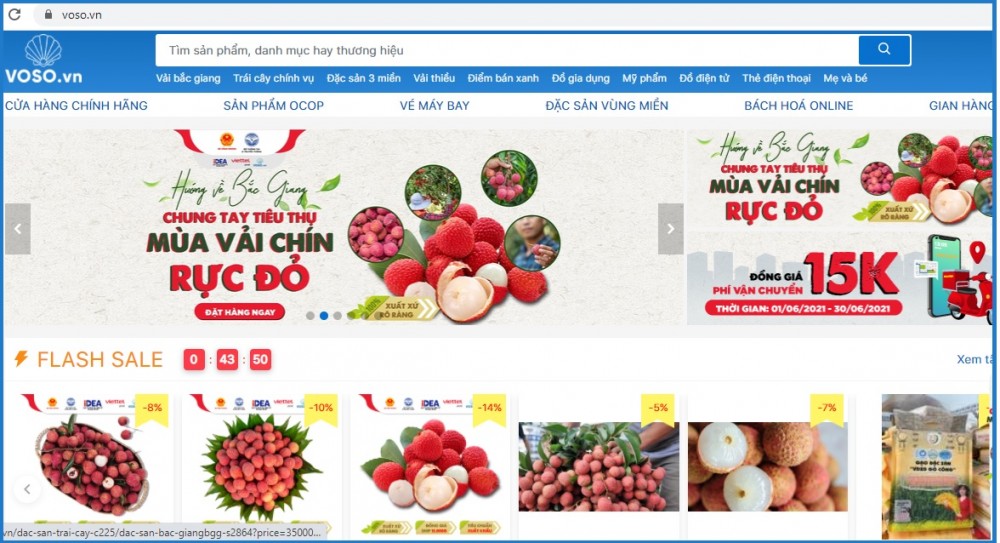 Bắc Giang: Sàn thương mại điện tử là “kênh” tiêu thụ nông sản hiệu quả