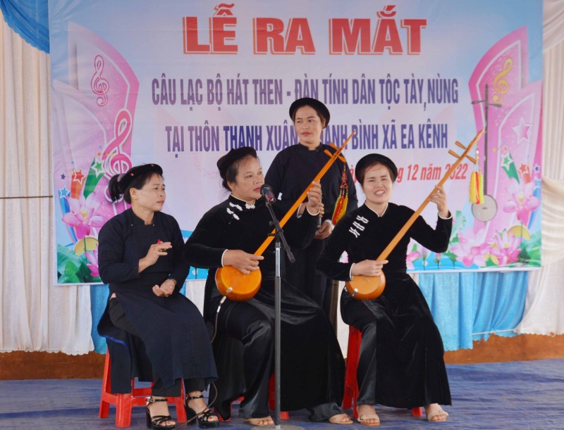 Đắk Lắk: Ra mắt Câu lạc bộ hát Then - đàn Tính dân tộc Tày, Nùng