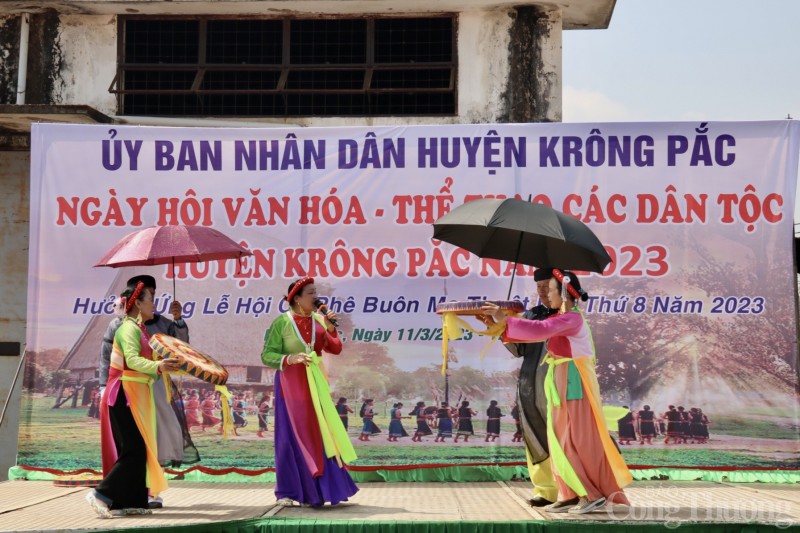 Krông Pắc rực rỡ sắc màu văn hóa chào Lễ hội Cà phê Nhiều hoạt động văn hóa chào Lễ hội Cà phê tại huyện Krông Pắc