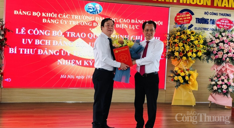 Công bố Quyết định chuẩn y chức danh Bí thư Đảng ủy Trường Đại học Điện lực nhiệm kỳ 2020 - 2025