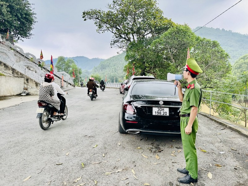 Thanh Hóa: Huy động lực lượng công an bảo đảm an ninh, trật tự tại Lễ hội Hàn Sơn