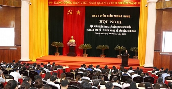 Nâng cao kiến thức, kỹ năng tuyên truyền về dân tộc, tôn giáo cho 300 cán bộ của tỉnh Thanh Hóa