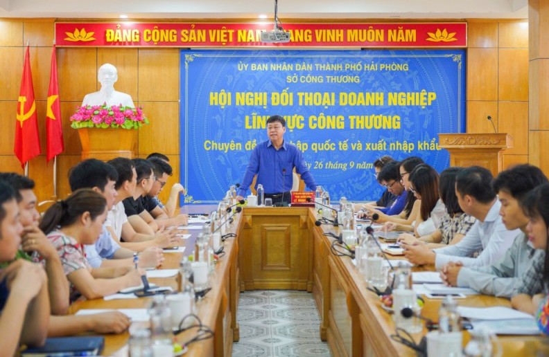 Hải Phòng: Sở Công Thương đối thoại với hơn 30 doanh nghiệp xuất nhập khẩu, hội nhập quốc tế