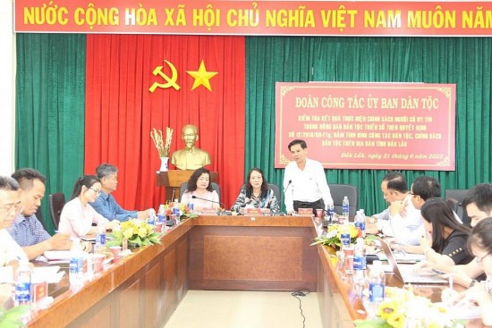 Đắk Lắk luôn quan tâm công tác dân tộc, chính sách dân tộc